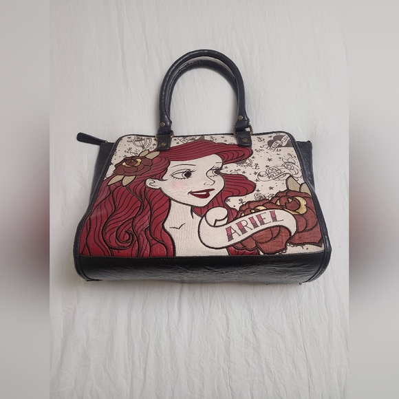 Loungefly Disney The Little Mermaid Ariel True Love Tattoo Tote Bag Purse - Picture 3 of 15